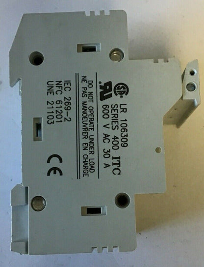 ITC VLC10 FUSE HOLDER LR 106309 600VAC 30A 3P