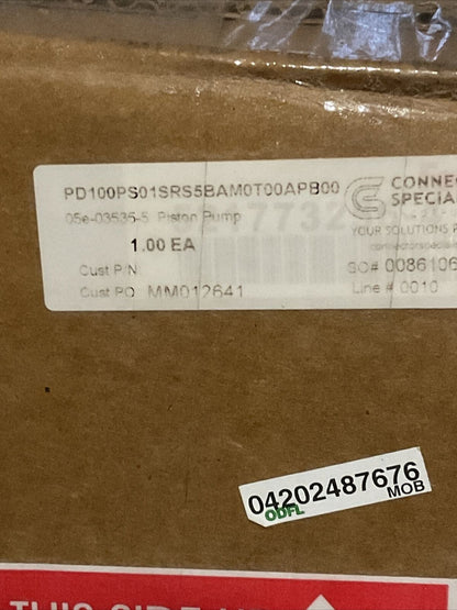 PARKER PD100PS01SRS5BAM0T00APB00 PISTON PUMP