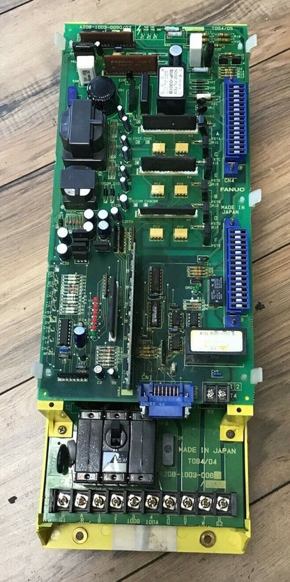 FANUC A06B-6053-H005 CONTROL UNIT W/A20B-1003-008 & A02B-1003-0090/02