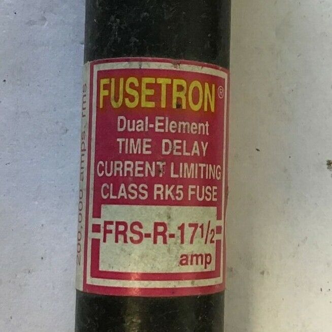 BUSSMANN FRS-R-17-1/2 FUSETRON DUAL-ELEMENT CLASS RK5 ***LOTOF3***