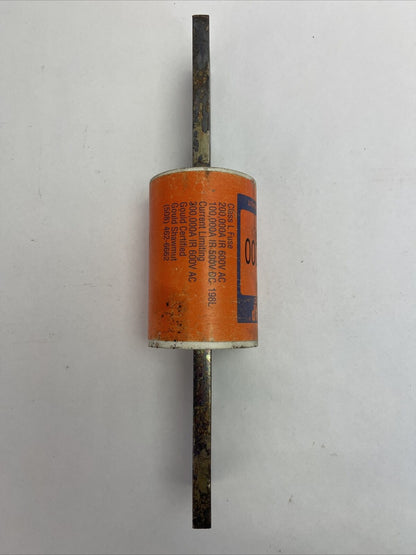 GOULD SHAWMUT A4BQ1000 AMP-TRAP 2000 TIME DELAY FUSE 1000AMP 600VAC CLASS L