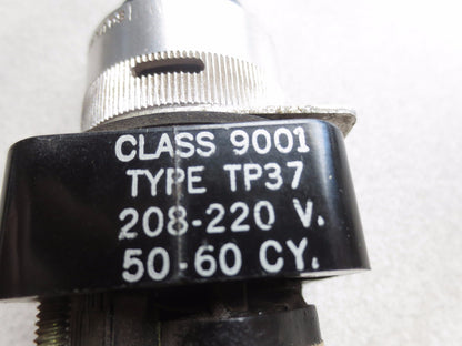 SQUARE D CLASS 9001 TYPE TP37 PUSH BUTTON - 208-220V 50-60Hz