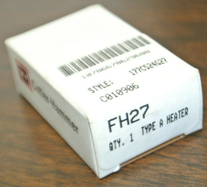 CUTLER-HAMMER FH27 TYPE A THERMAL OVERLOAD HEATER ELEMENT / NEW SURPLUS