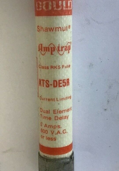 GOULD SHAWMUT ATS-DE5R FUSE AMP TRAP 5A CLASS RK5 TIME DELAY ***LOTOF4***