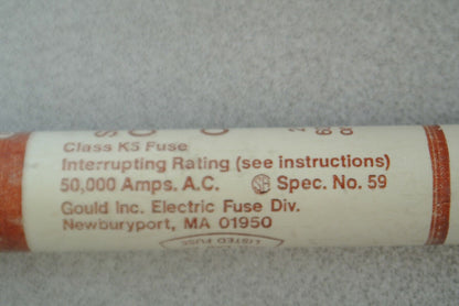 BOX of 10 / GOULD-SHAWMUT OTS2 ONE-TIME CLASS K5 FUSE / 2A / 600V / OTS-2