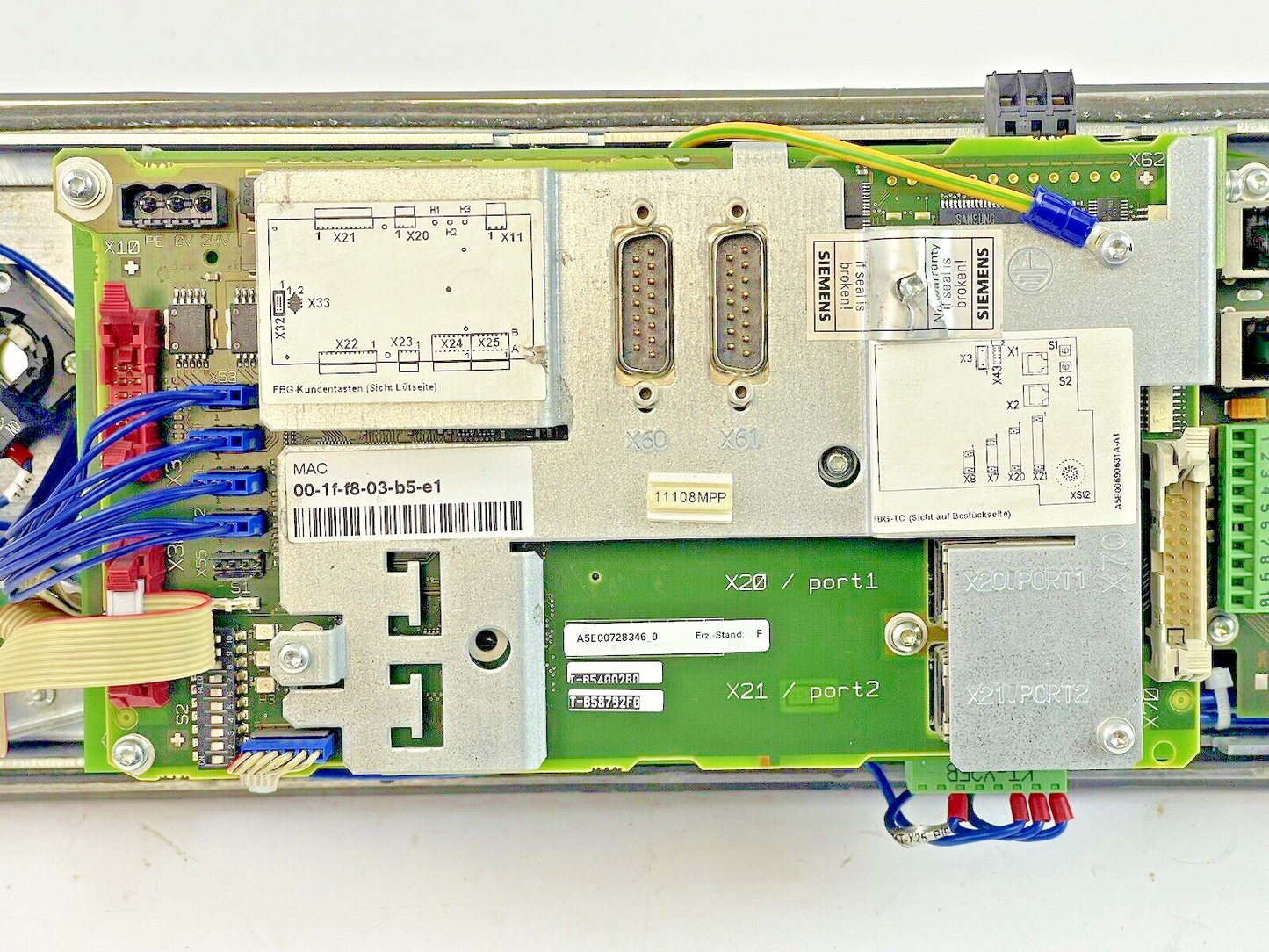 SIEMENS - 6FC5303-1AF12-8BD0 - PUSH BUTTON PANEL - 24 VDC, 35 W - SF2B5030907