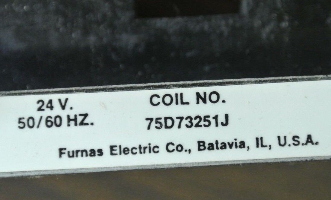 FURNAS 75D73251J MAGNETIC COIL 24V, 50/60Hz - for SIZE 3 & 3-1/2 - NEW SURPLUS