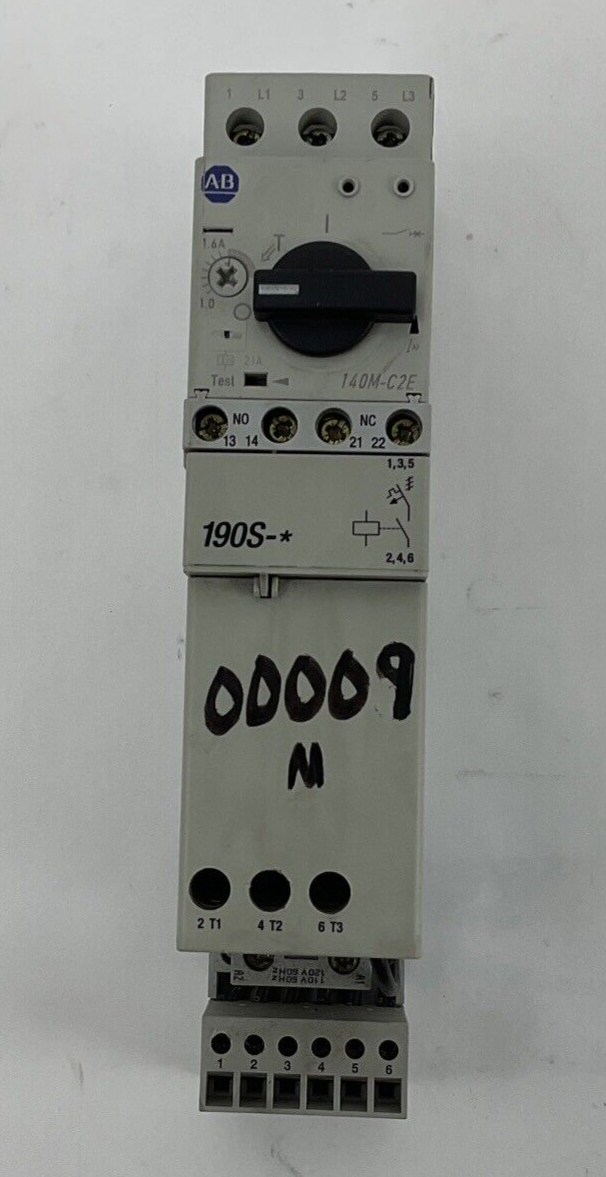 ALLEN BRADLEY 190S-AND2-CB16C COMBONATION STARTER SER.A