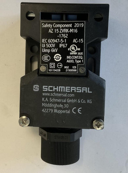 SCHMERSAL AZ 15 ZVRK-M16-1762 SAFETY COMPONENT 6KV 500V