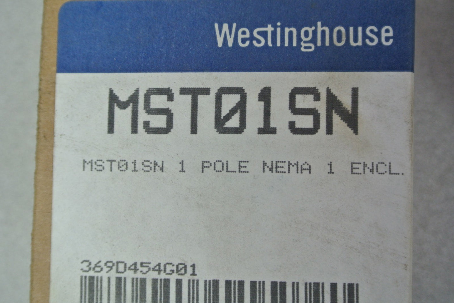 WESTINGHOUSE MST01SN - MANUAL MOTOR STARTER SWITCH and ENCLOSURE - NEW SURPLUS