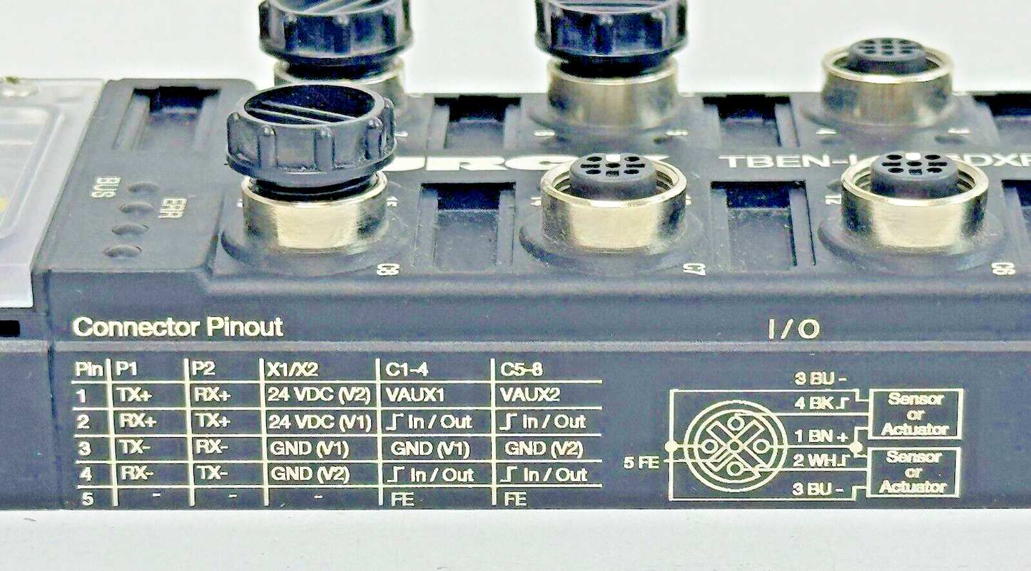 TURCK - TBEN-L4-16DXP F/W 3.1.2.0 COMPACT MULTIPROTOCOL I/O MODULE FOR ETHERNET