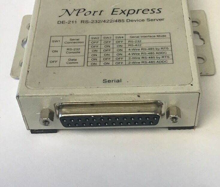 MOXA DE-211 NPORT EXPRESS RS-232/422/485 DEVICE SERVER