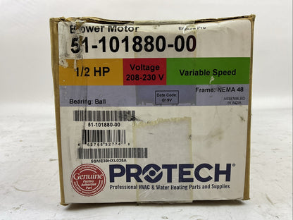 PROTECH 51-101880-00 BLOWER MOTOR 1/2HP 208-230V VARIABLE SPEED