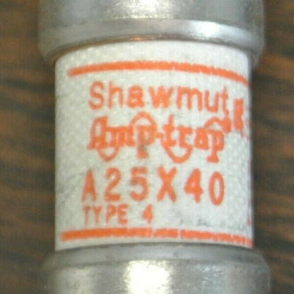 EACH / SHAWMUT A25X40 SEMICONDUCTOR FUSE / 250V / 40A / NEW SURPLUS