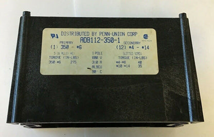 PENN-UNION ADB 112-350-1  POWER DISTRIBUTION BLOCK