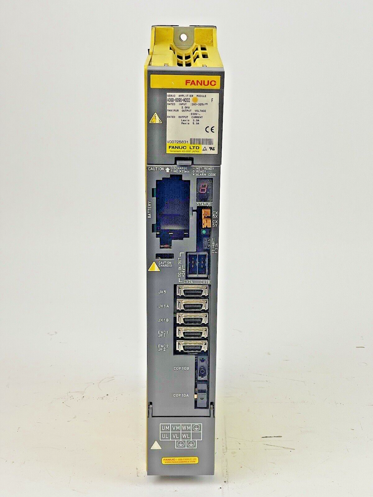 FANUC - A06B-6096-H202 SER. F - SERVO AMPLIFIER MODULE - TYPE SVM2-12/20 ALPHA