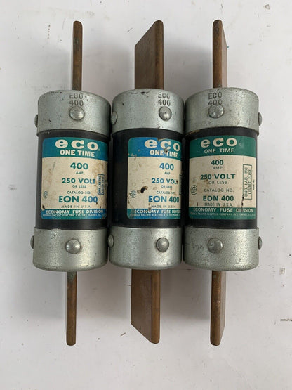 Economy Fuse EON400 400A 250V Fuse "Lot of 3"