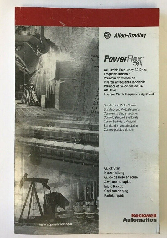 ALLEN BRADLEY POWER FLEX 700 QUICK START MANUAL 198666-P01