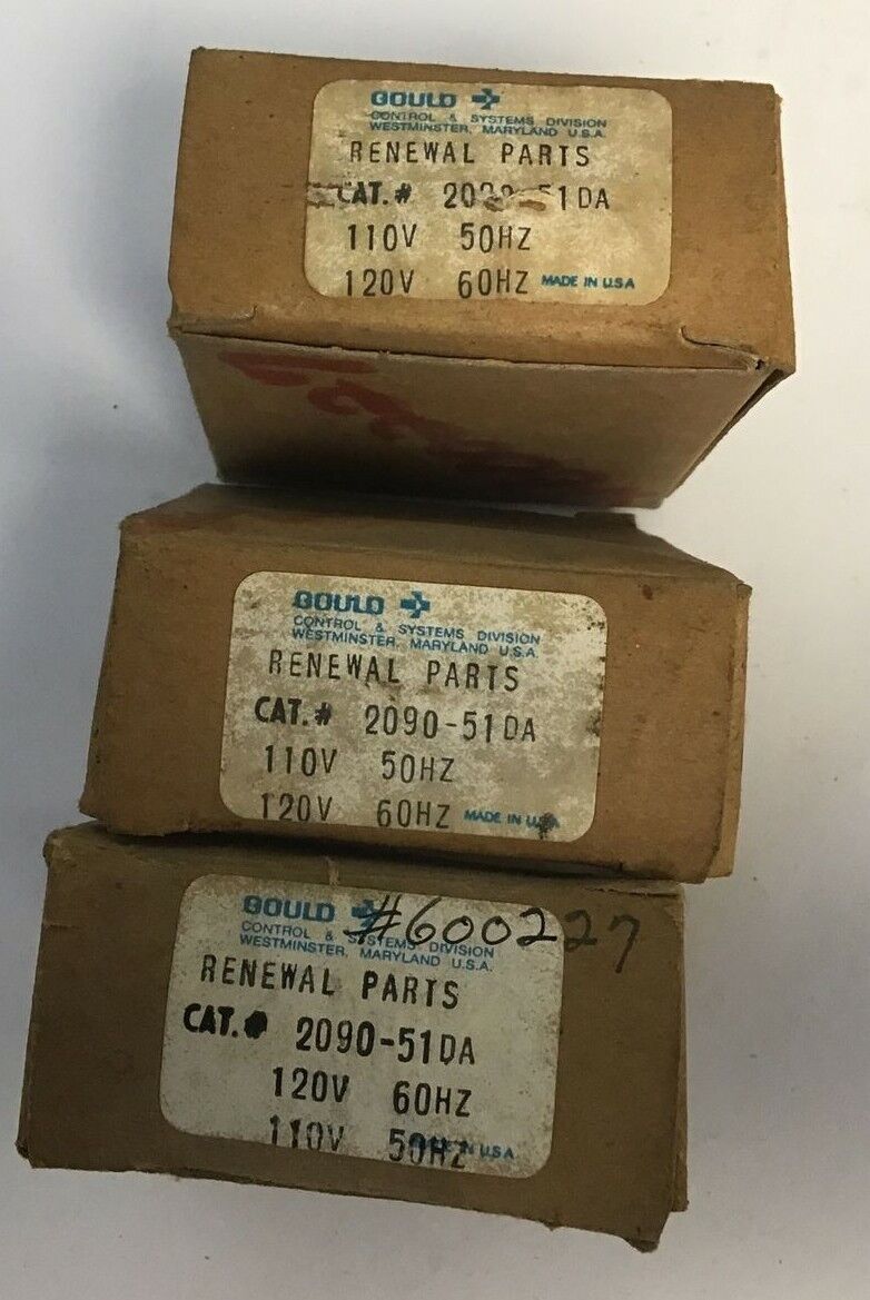 GOULD 2090-51DA COIL 110/120V 50/60HZ RENWAL PARTS****LOTOF3***