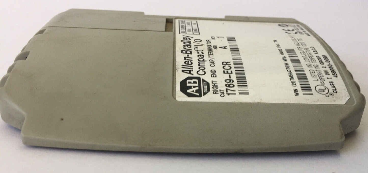 ALLEN BRADLEY 1769-ECR COMPACT I/O SER A REV 1 RIGHT END CAP / TERMINATOR