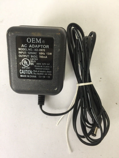 UNICOM MICRO-SWITCH/5 5 PORT 10/100BASE-TX SWITCH AD-0970 OEM AC ADAPTOR 9VDC