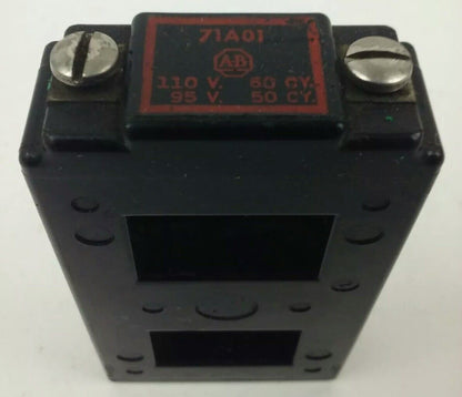 ALLEN BRADLEY 71A01 SER. K, COIL, 110V @ 60HZ, 95V @ 50HZ,SIZE 1, USED
