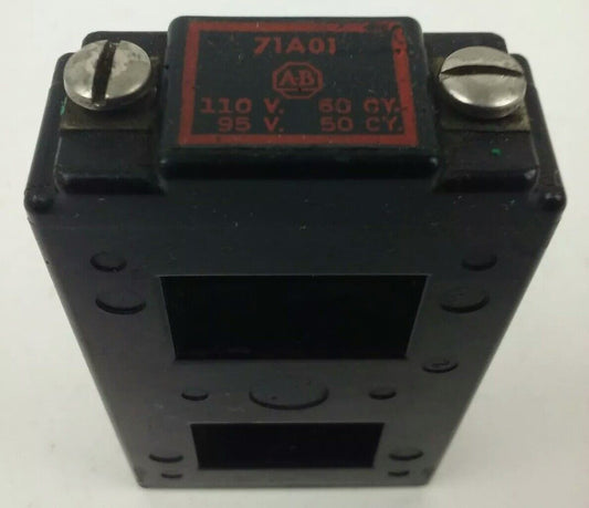 ALLEN BRADLEY 71A01 SER. K, COIL, 110V @ 60HZ, 95V @ 50HZ,SIZE 1, USED