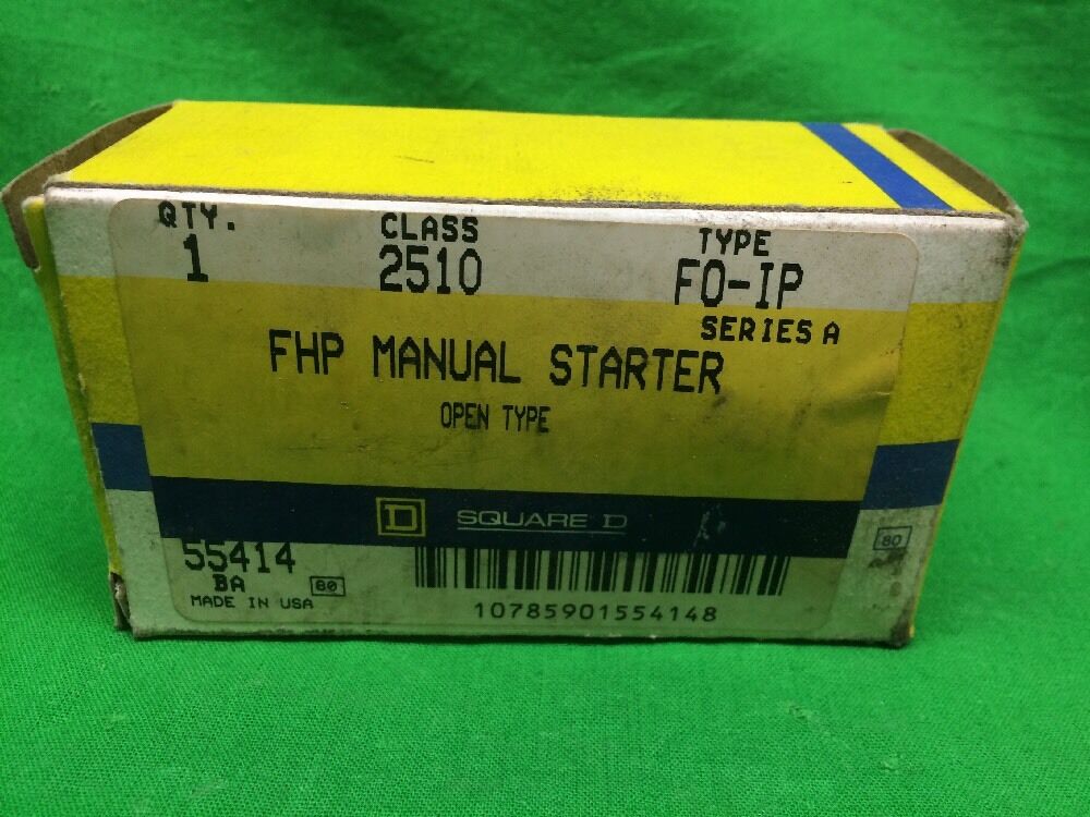 SQUARE D FHP MANUAL STARTER 2510 FO-IP SER. A 2510F0IP