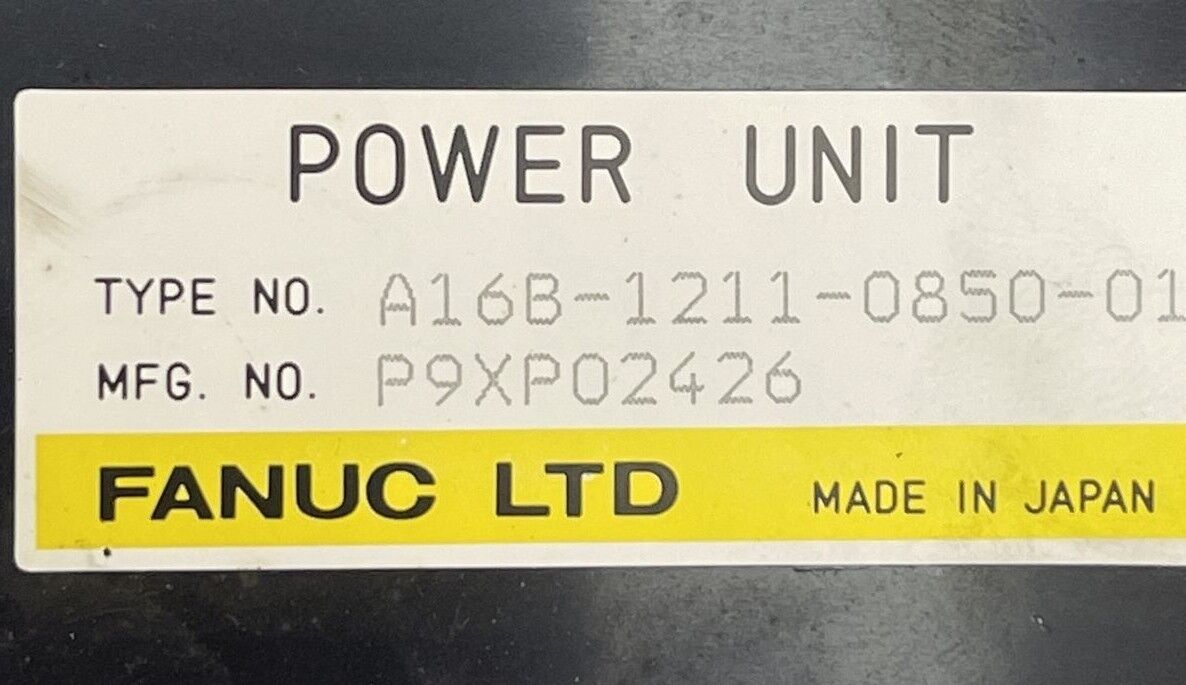 FANUC A16B-1211-0850-01 POWER UNIT