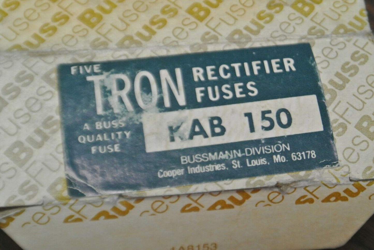 BUSSMANN / TRON KAB150 RECTIFIER FUSE / 250V / 150A / NEW SURPLUS / EACH