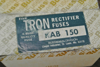BUSSMANN / TRON KAB150 RECTIFIER FUSE / 250V / 150A / NEW SURPLUS / EACH
