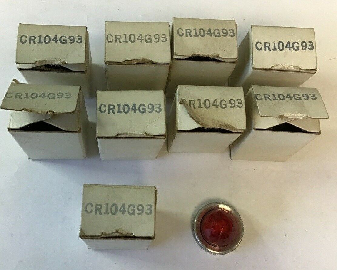GENERAL ELECTRIC CR104G93 LENS COVER CAP RED***LOTOF 9***