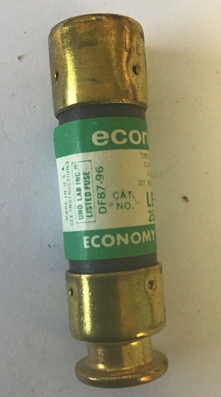 ECONOMY LENR 25 FUSE ECON-LIMITER 25A CLASS RK5 TIME DELAY 250VAC****LOTOF8****