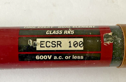 BULLET ECSR100 FUSE 100A 600VAC CLASS RK5***LOTOF3**