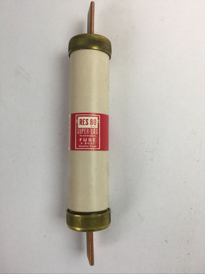 BUSSMANN RES80 SUPER-LAG RENEWABLE FUSE 80AMP 600V