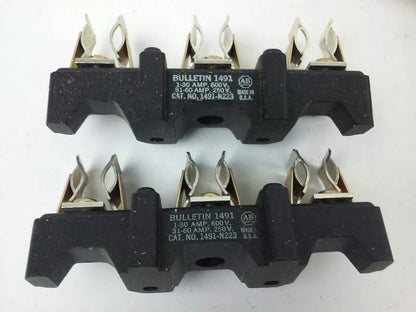 ALLEN BRADLEY 1491-N223 SER. A, FUSE BLOCK, 60A-250V, 30A- 600V, 3P, NEW OTHER