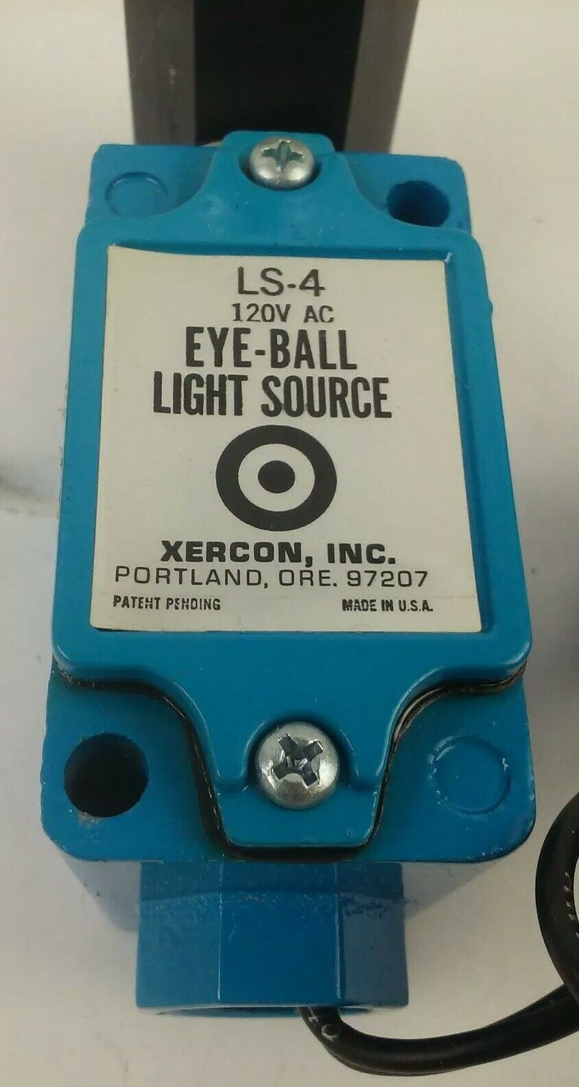 XERCON LS-4 EYE-BALL LIGHT SOURCE LIMIT SWITCH 120VAC, PHOTOELECTRIC CONTROLS