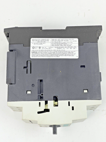 SIEMENS - 3RV1031-4EA10 - S2 CIRCUIT BREAKER - 32 A, 690 V, 3 POLE - MOTOR PROTE