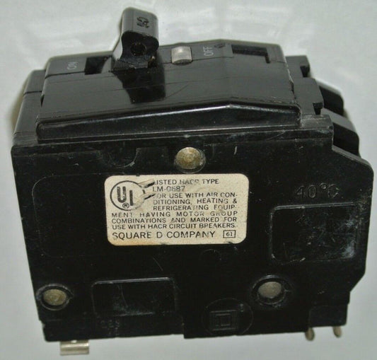 SQUARE D CIRCUIT BREAKER - 2-POLE, 1 THROW 50A