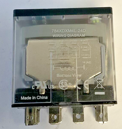 SCHNEIDER ELECTRIC 784XDXM4L-24D RELAY 28VDC 250VAC 3/4HP 15A ***LOTOF3***