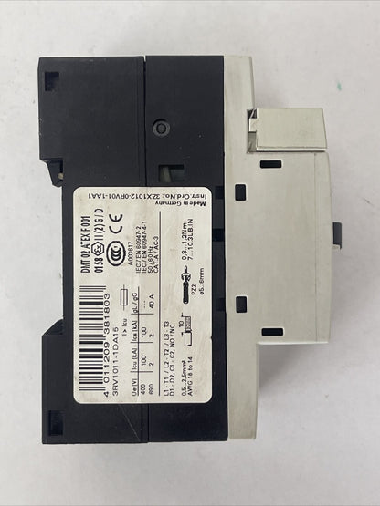 SIEMENS 3RV1011-1DA15 MOTOR PROTECTION CLASS 10 600VAC 3HP 42A TRIP 2.2-3.2A