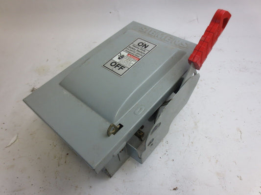 SIEMENS HNF361 HEAVY-DUTY SAFETY SWITCH - 600VAC, 30A, 250VDC