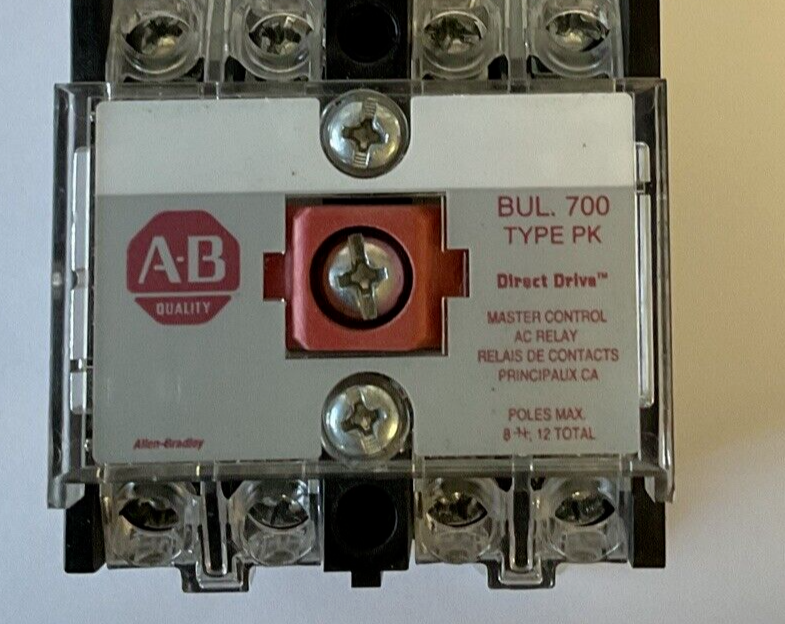 ALLEN BRADLEY 700-PK400A1 AC RELAY SER.E 600VAC 10A TYPE PK
