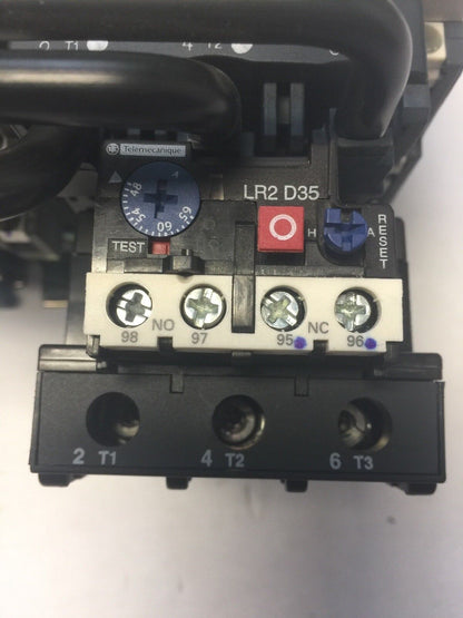 TELEMECANIQUE LC1 D80 REVERSING CONTACTOR LR2 D35 OVERLOAD LR2 D3559 LX1 D6 G7