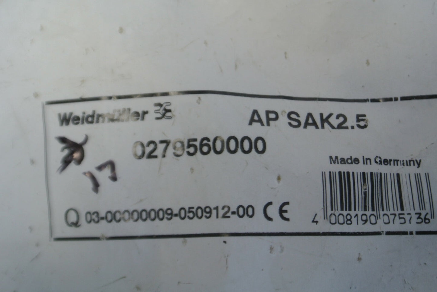 LOT of 17 / WEIDMULLER APSAK2.5 SEPARATING PLATES / BEIGE / NEW SURPLUS