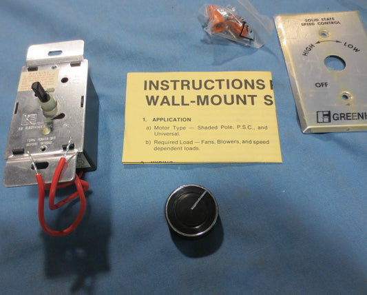 GREENHECK SOLID STATE MOTOR SPEED CONTROL KBWC-15K - NEW IN BOX - 5A 120VAC