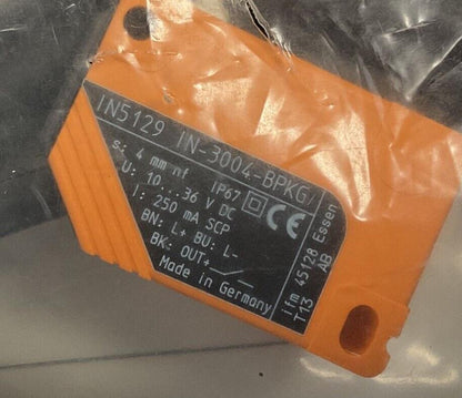 IFM IN5129 IN-3004-BPKG INDUCTIVE PROXIMITY SWITCH 10-36VDC 250MA