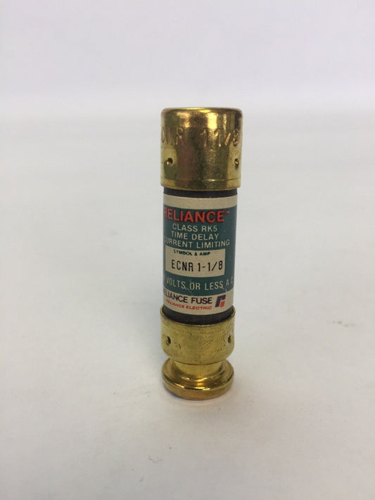BRUSH/RELIANCE ECNR 1 1/8 FUSE 250VAC 1-1/8AMP CLASS RK5 (LOT OF 10)