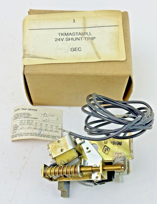 GE - TKMASTA8R - SHUNT TRIP - 24 VDC - TKMASTA8R,L - NEW