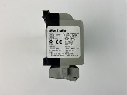 ALLEN BRADLEY 1791D-8B8P I/O MODULE SER D REV B01 FIRMWARE REV 3.002 11-25VDC